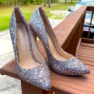 Sparkly wedding ready heel sz 7